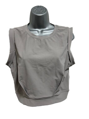 NWOT Halara Patitoff Flow Pet Hair Resistant Crew Neck Sleeveless Cropped Yoga S